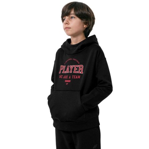 Bluza dla chłopca 4F głęboka czerń HJZ22 JBLM006 20S Bluza dla chłopca 4F głęboka czerń HJZ22 JBLM006 20S