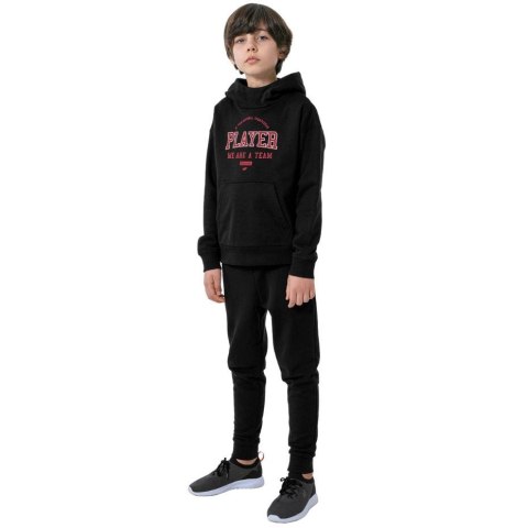 Bluza dla chłopca 4F głęboka czerń HJZ22 JBLM006 20S Bluza dla chłopca 4F głęboka czerń HJZ22 JBLM006 20S