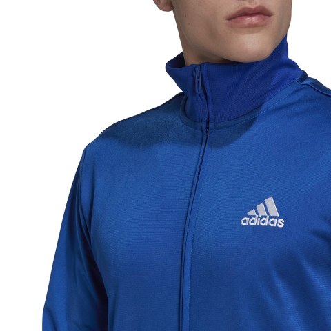 Dres męski adidas Primegreen Essentials Small Logo niebiesko-czarny HE1882 Dres męski adidas Primegreen Essentials Small Logo niebiesko-czarny HE1882