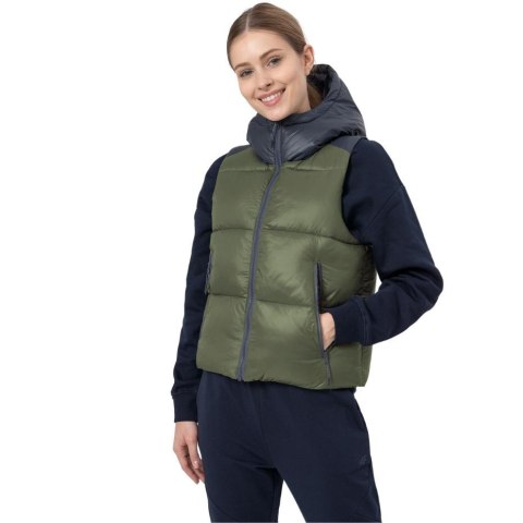 Kamizelka damska 4F khaki H4Z22 KUDP004 43S Kamizelka damska 4F khaki H4Z22 KUDP004 43S