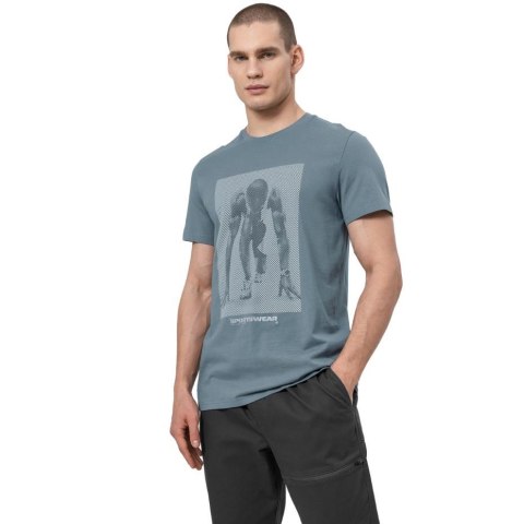 Koszulka męska 4F denim H4Z22 TSM035 32S Koszulka męska 4F denim H4Z22 TSM035 32S