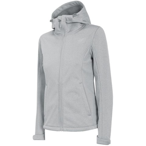 Kurtka damska 4F softshell chłodny jasny szary melanż H4Z22 SFD350 27M Kurtka damska 4F softshell chłodny jasny szary melanż H4Z22 SFD350 27M