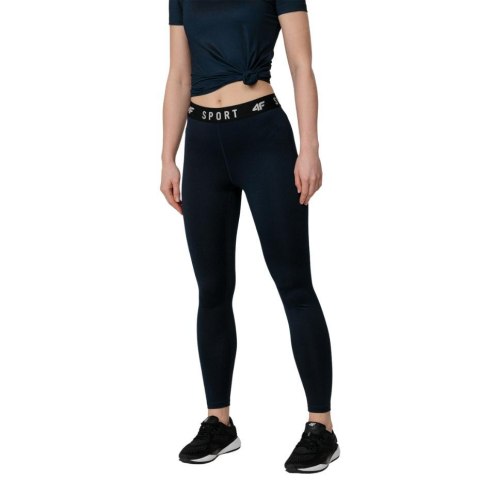 Legginsy funkcyjne damskie 4F granatowe H4Z22 SPDF351 31S Legginsy funkcyjne damskie 4F granatowe H4Z22 SPDF351 31S