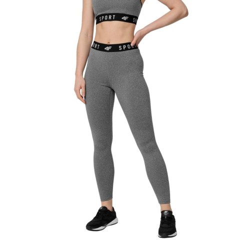 Legginsy funkcyjne damskie 4F średni szary melanż H4Z22 SPDF351 24M Legginsy funkcyjne damskie 4F średni szary melanż H4Z22 SPDF351 24M