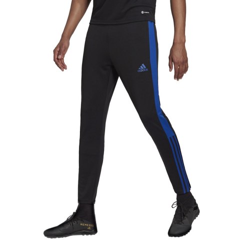 Spodnie męskie adidas Tiro Essential czarno-niebieskie HM7920 Spodnie męskie adidas Tiro Essential czarno-niebieskie HM7920