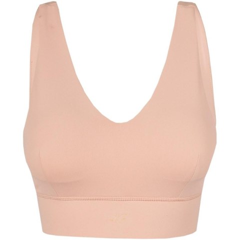 Stanik sportowy damski 4F pudrowy koral H4Z22 STAD017 65S Stanik sportowy damski 4F pudrowy koral H4Z22 STAD017 65S