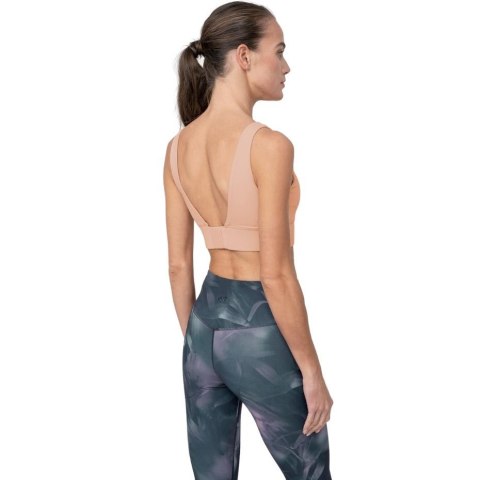 Stanik sportowy damski 4F pudrowy koral H4Z22 STAD017 65S Stanik sportowy damski 4F pudrowy koral H4Z22 STAD017 65S