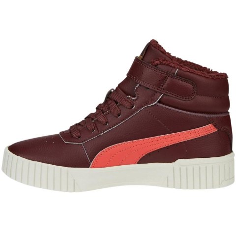 Buty dla dzieci Puma Carina 2.0 Mid WTR Jr bordowe 387380 02 Buty dla dzieci Puma Carina 2.0 Mid WTR Jr bordowe 387380 02