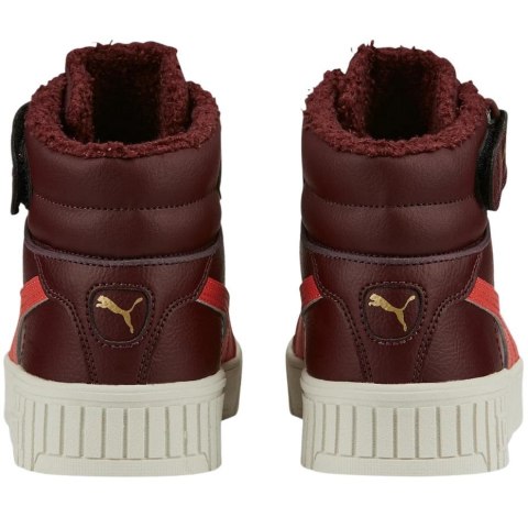 Buty dla dzieci Puma Carina 2.0 Mid WTR Jr bordowe 387380 02 Buty dla dzieci Puma Carina 2.0 Mid WTR Jr bordowe 387380 02