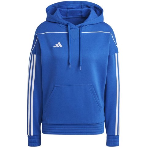 Bluza damska adidas Tiro 23 League Sweat Hoodie niebieska IC7851 Bluza damska adidas Tiro 23 League Sweat Hoodie niebieska IC7851