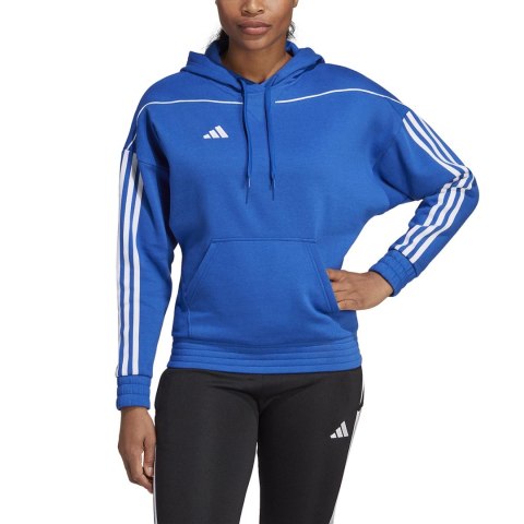 Bluza damska adidas Tiro 23 League Sweat Hoodie niebieska IC7851 Bluza damska adidas Tiro 23 League Sweat Hoodie niebieska IC7851