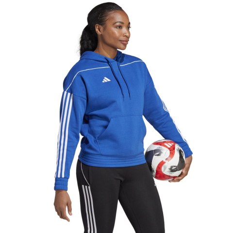 Bluza damska adidas Tiro 23 League Sweat Hoodie niebieska IC7851 Bluza damska adidas Tiro 23 League Sweat Hoodie niebieska IC7851