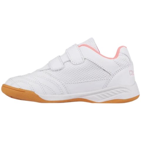 Buty dla dzieci Kappa Kickoff K biało-różowe 260509K 1072 Buty dla dzieci Kappa Kickoff K biało-różowe 260509K 1072