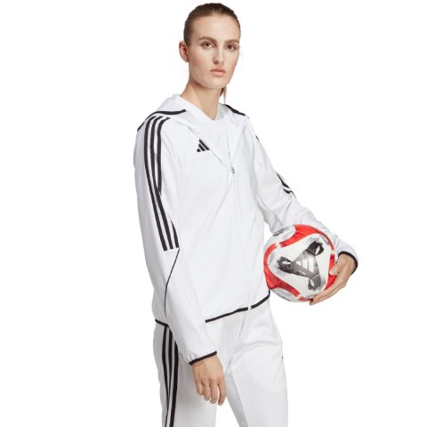 Kurtka damska adidas Tiro 23 League Windbreaker biała IA1631 Kurtka damska adidas Tiro 23 League Windbreaker biała IA1631