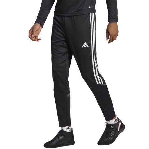 Spodnie męskie adidas Tiro 23 Club Training Tracksuit Bottoms czarno-białe HS3619 Spodnie męskie adidas Tiro 23 Club Training Tracksuit Bottoms czarno-białe HS3619