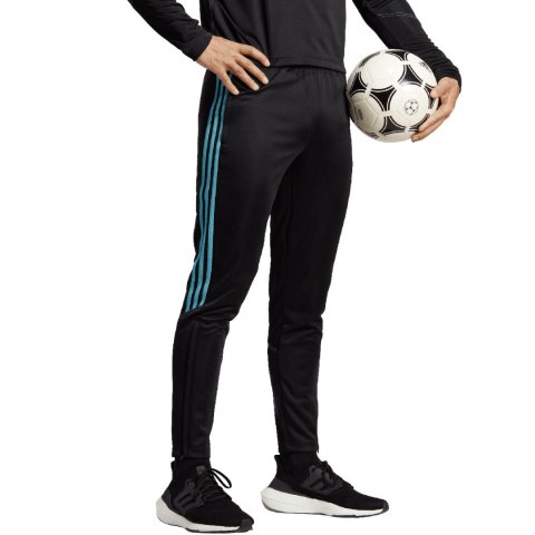 Spodnie męskie adidas Tiro 23 Club Training Tracksuit Bottoms czarno-niebieskie IC1586 Spodnie męskie adidas Tiro 23 Club Training Tracksuit Bottoms czarno-niebieskie IC1586