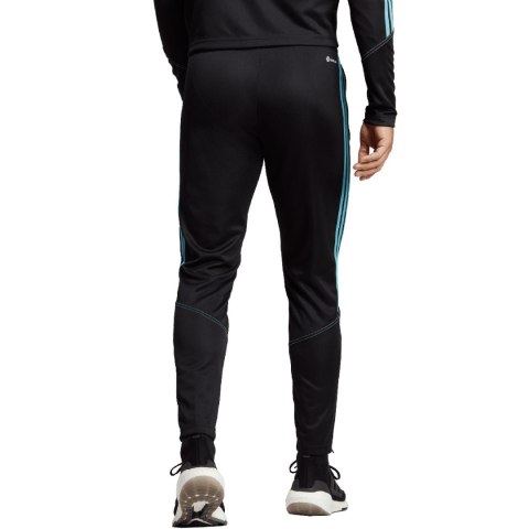 Spodnie męskie adidas Tiro 23 Club Training Tracksuit Bottoms czarno-niebieskie IC1586 Spodnie męskie adidas Tiro 23 Club Training Tracksuit Bottoms czarno-niebieskie IC1586