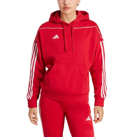 Bluza damska adidas Tiro 23 League Sweat Hoodie czerwona HS7234 Bluza damska adidas Tiro 23 League Sweat Hoodie czerwona HS7234