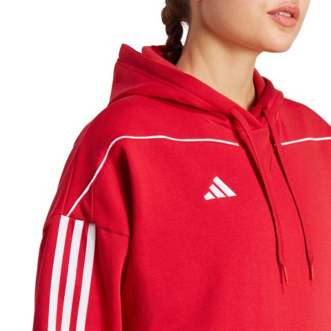 Bluza damska adidas Tiro 23 League Sweat Hoodie czerwona HS7234 Bluza damska adidas Tiro 23 League Sweat Hoodie czerwona HS7234