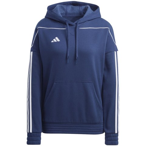 Bluza damska adidas Tiro 23 League Sweat Hoodie granatowo-biała HS3602 Bluza damska adidas Tiro 23 League Sweat Hoodie granatowo-biała HS3602