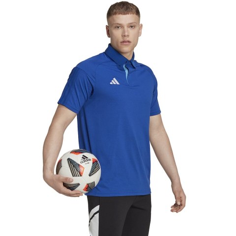 Koszulka męska adidas Tiro 23 Competition Polo niebieska HU1342 Koszulka męska adidas Tiro 23 Competition Polo niebieska HU1342