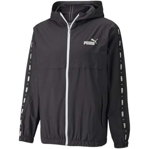 Kurtka męska Puma ESS+TAPE Windbreaker czarna 847477 01 Kurtka męska Puma ESS+TAPE Windbreaker czarna 847477 01