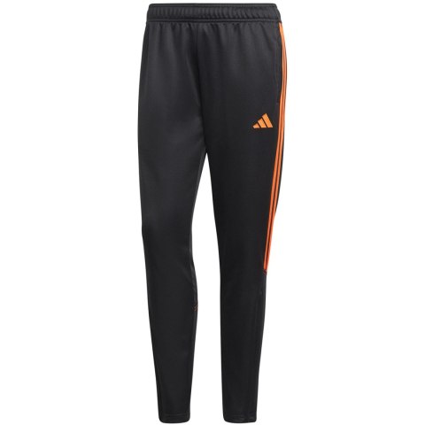 Spodnie damskie adidas Tiro 23 Club Training czarno-pomarańczowe HZ0189 Spodnie damskie adidas Tiro 23 Club Training czarno-pomarańczowe HZ0189