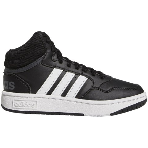 Buty dla dzieci adidas Hoops Mid czarne GW0402 Buty dla dzieci adidas Hoops Mid czarne GW0402