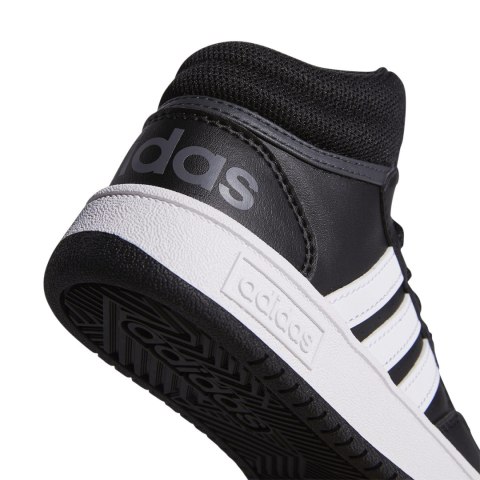 Buty dla dzieci adidas Hoops Mid czarne GW0402 Buty dla dzieci adidas Hoops Mid czarne GW0402