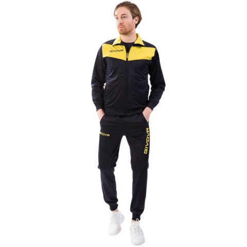 Dres Givova Tuta Visa Triacetato granatowo-żółty TR018 0407 Dres Givova Tuta Visa Triacetato granatowo-żółty TR018 0407