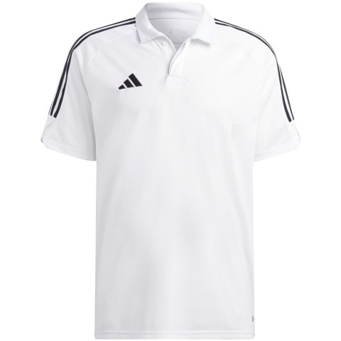 Koszulka męska adidas Tiro 23 League Polo biała HS3580 Koszulka męska adidas Tiro 23 League Polo biała HS3580
