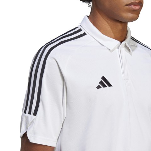 Koszulka męska adidas Tiro 23 League Polo biała HS3580 Koszulka męska adidas Tiro 23 League Polo biała HS3580