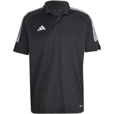 Koszulka męska adidas Tiro 23 League Polo czarna HS3578 Koszulka męska adidas Tiro 23 League Polo czarna HS3578