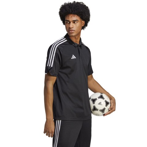 Koszulka męska adidas Tiro 23 League Polo czarna HS3578 Koszulka męska adidas Tiro 23 League Polo czarna HS3578