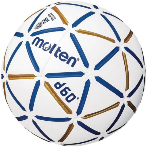 Piłka ręczna Molten H3D4000-BW D60 IHF Approved biało-niebiesko-złota Piłka ręczna Molten H3D4000-BW D60 IHF Approved biało-niebiesko-złota