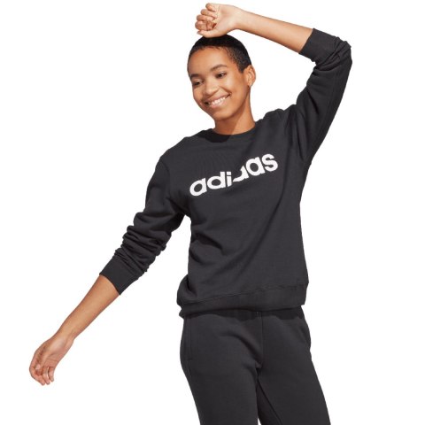 Bluza damska adidas Essentials Linear French Terry czarna IC6878 Bluza damska adidas Essentials Linear French Terry czarna IC6878