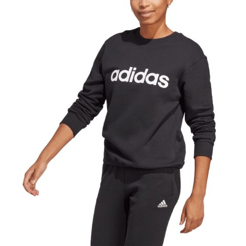 Bluza damska adidas Essentials Linear French Terry czarna IC6878 Bluza damska adidas Essentials Linear French Terry czarna IC6878
