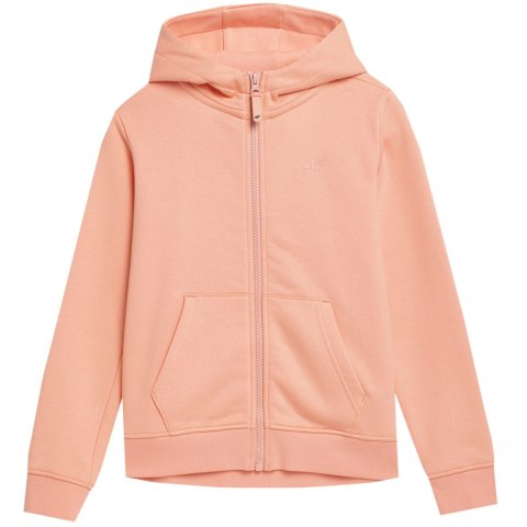 Bluza dla dziewczynki 4F pudrowy koral 4FJSS23TSWSF216 65S Bluza dla dziewczynki 4F pudrowy koral 4FJSS23TSWSF216 65S