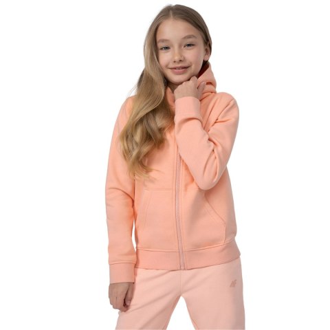 Bluza dla dziewczynki 4F pudrowy koral 4FJSS23TSWSF216 65S Bluza dla dziewczynki 4F pudrowy koral 4FJSS23TSWSF216 65S