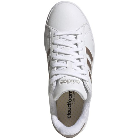 Buty damskie adidas Grand Court Cloudfoam Lifestyle Court Comfort białe GW9215 Buty damskie adidas Grand Court Cloudfoam Lifestyle Court Comfort białe GW9215