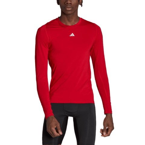 Koszulka męska adidas Techfit Aeroready Long Sleeve Tee czerwona HP0639 Koszulka męska adidas Techfit Aeroready Long Sleeve Tee czerwona HP0639