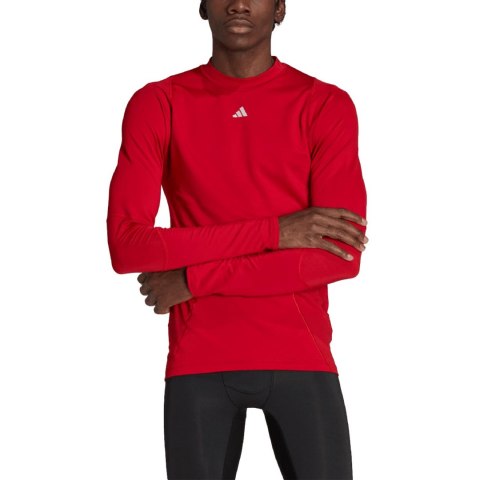 Koszulka męska adidas Techfit COLD.RDY Long Sleeve czerwona HP0572 Koszulka męska adidas Techfit COLD.RDY Long Sleeve czerwona HP0572