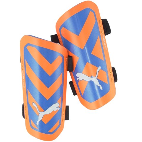 Ochraniacze piłkarskie Puma ULTRA Light Strap pomarańczowo-niebieskie 30875 01 Ochraniacze piłkarskie Puma ULTRA Light Strap pomarańczowo-niebieskie 30875 01