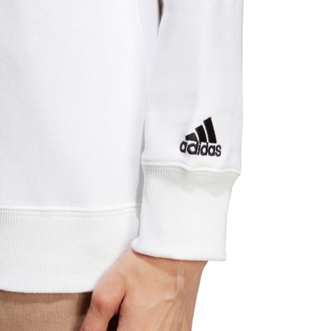 Bluza damska adidas Essentials Linear French Terry biała IC6879 Bluza damska adidas Essentials Linear French Terry biała IC6879