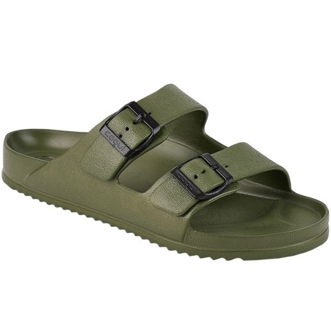 Klapki męskie Coqui Kong khaki 8301-100-2600 Klapki męskie Coqui Kong khaki 8301-100-2600