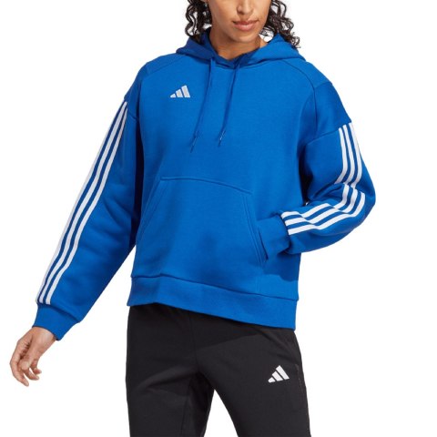 Bluza damska adidas Tiro 23 Competition Cotton Hoodie niebieska IC4617 Bluza damska adidas Tiro 23 Competition Cotton Hoodie niebieska IC4617