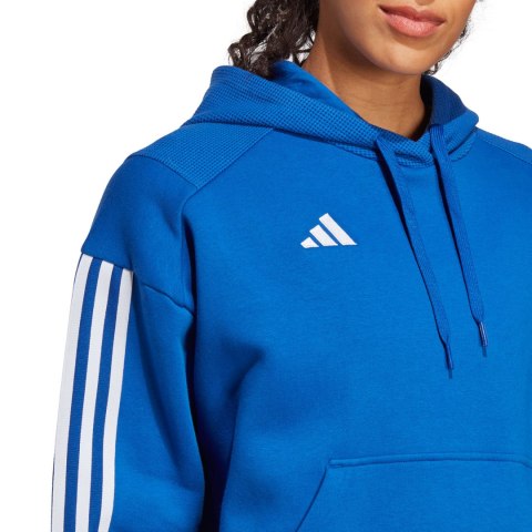 Bluza damska adidas Tiro 23 Competition Cotton Hoodie niebieska IC4617 Bluza damska adidas Tiro 23 Competition Cotton Hoodie niebieska IC4617