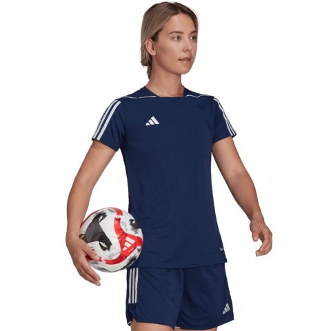 Koszulka damska adidas Tiro 23 League Jersey granatowa HR4613 Koszulka damska adidas Tiro 23 League Jersey granatowa HR4613