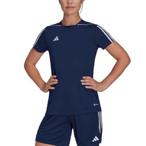 Koszulka damska adidas Tiro 23 League Jersey granatowa HR4613 Koszulka damska adidas Tiro 23 League Jersey granatowa HR4613