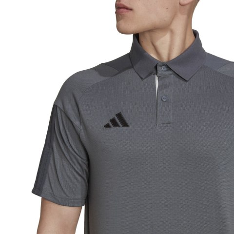 Koszulka męska adidas Tiro 23 Competition Polo szara HU1344 Koszulka męska adidas Tiro 23 Competition Polo szara HU1344